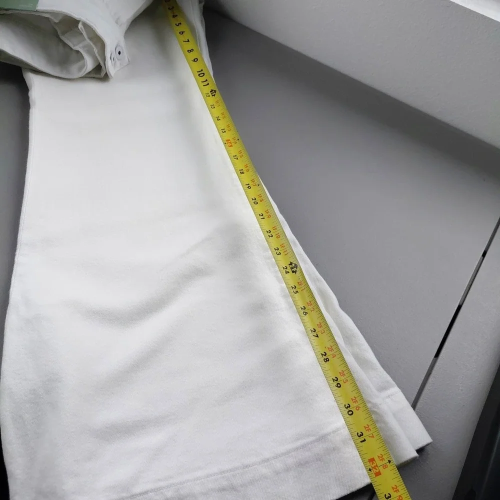 Ryegrass Jeans White Womens High Rise Super Flare Size 12 NEW Boho Coastal Chic - Picture 12 of 12